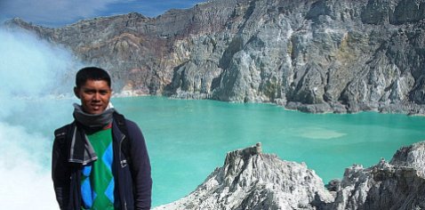 At Ijen Crater